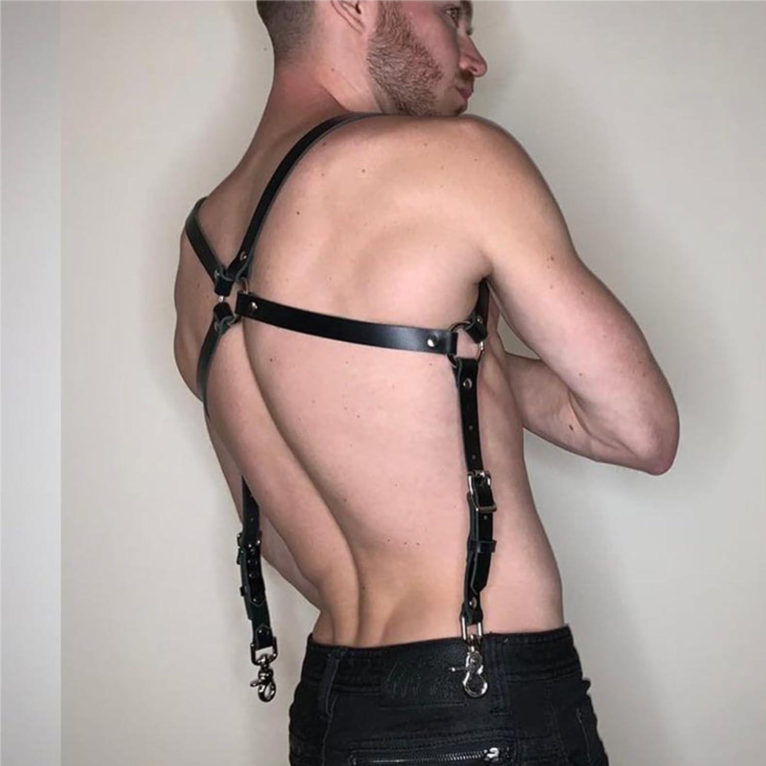 Harness Männer Leder Hosenträger Gay Unterwäsche Sexy Mann Sissy Reizwäsche