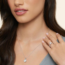 KRKC&CO Moissanite Kette 925 Silber mit Anhänger 2 Karat