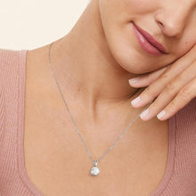 Moissanite Silberkette mit Anhänger 1 Karat VVS1 D 925 Damen