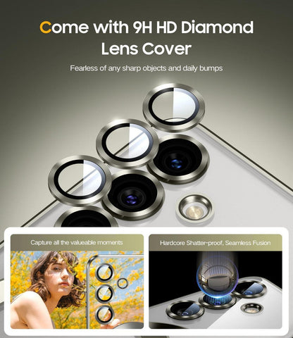 JUESHITUO Samsung Galaxy S24 Hülle MagSafe N56 Starke Magnete Frauen Cover Titan Natur
