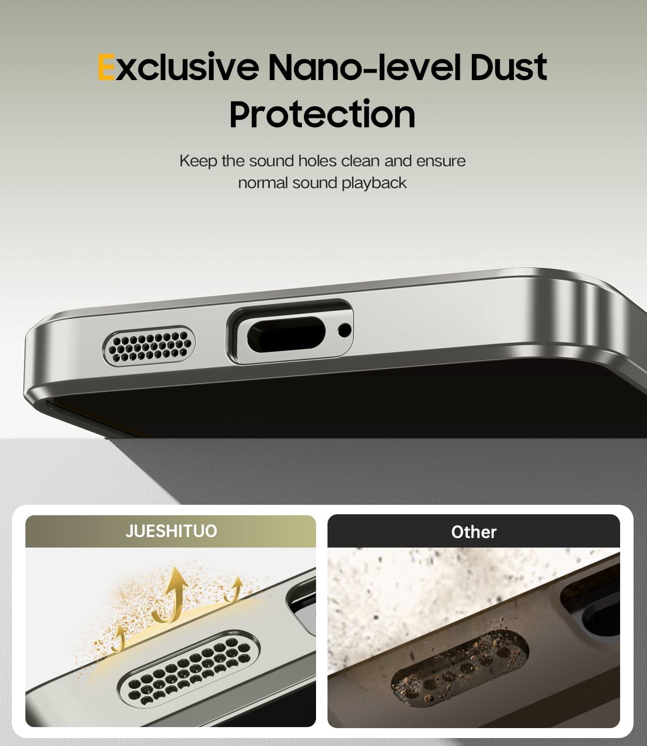 JUESHITUO Samsung Galaxy S24 Hülle MagSafe N56 Starke Magnete Frauen Cover Titan Natur