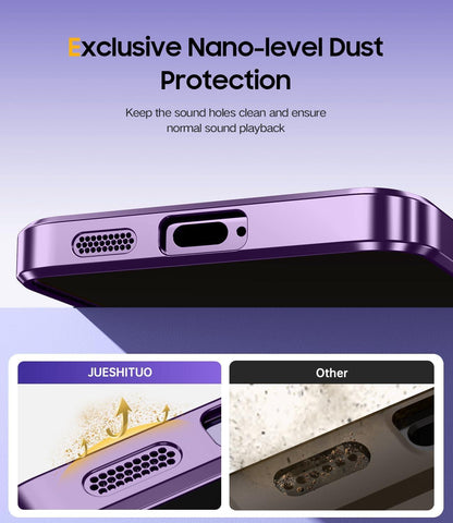 JUESHITUO Samsung Galaxy S24 Hülle MagSafe - TOP N56 Starke Magnete - Titan Lila - 5G Cover