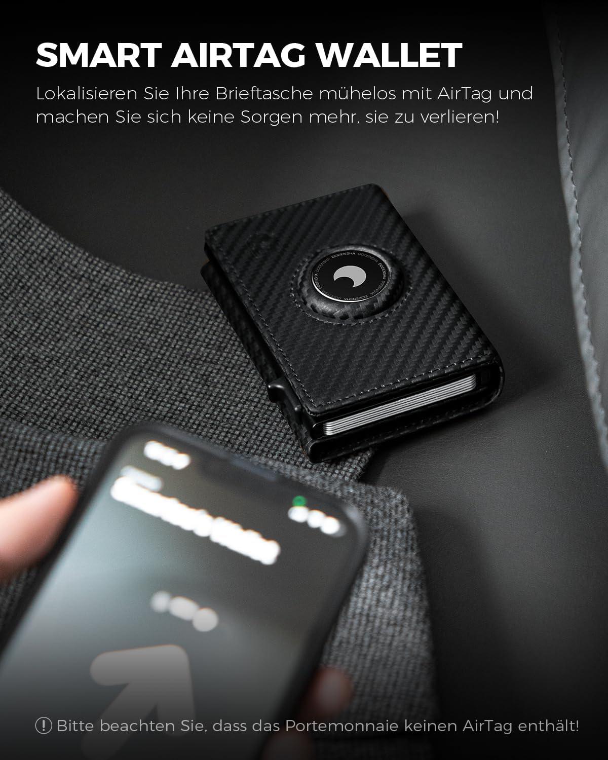 DODENSHA® MagSnap Airtag Wallet Herren mit RFID Schutz und Münzfach