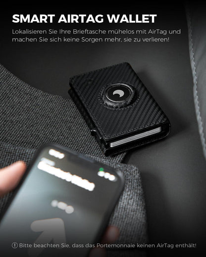 DODENSHA® MagSnap Airtag Wallet Herren mit RFID Schutz und Münzfach