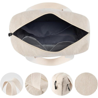 Jiliyote Kulturtasche Cord Damen Groß Grün