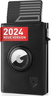 Herren RFID Geldbörse Airtag Wallet Slim Schwarz