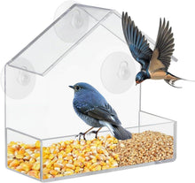 Vogelfutterhaus Fenster Acryl Bird Feeder 15x15x6.3cm für Meisen