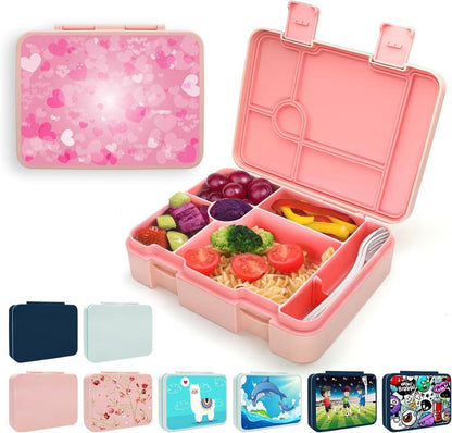 Brotdose mit Fächern 1300ml Bento-Box Kinder-Lunchbox Jausenbox