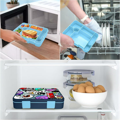 XJIANFU Brotdose 1300ml Auslaufsicher Bento-Box Lunchbox Jausenbox Kinder
