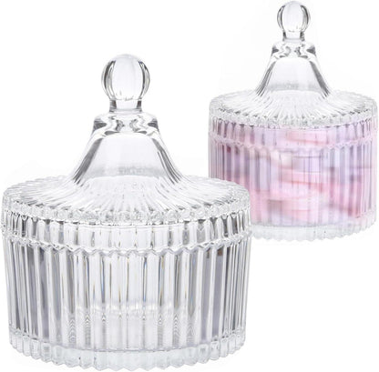 Süßigkeiten Glas Dose Set Vintage Kristall Bonboniere Bonbonglas