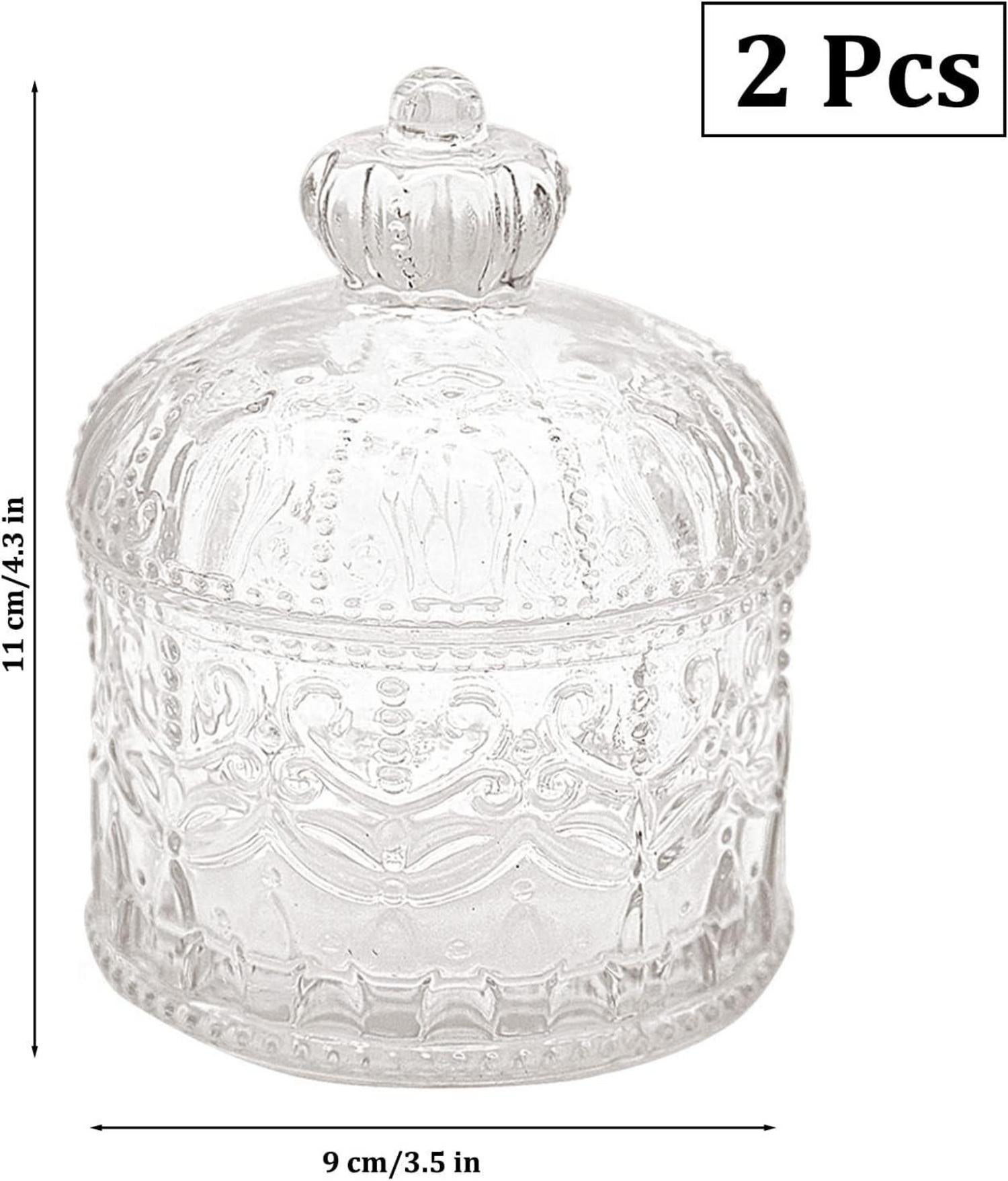 Kristallglasbehälter 2er Set Transparent