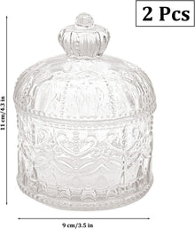 Kristallglasbehälter 2er Set Transparent