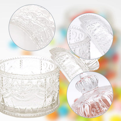 Kristallglas Bonbonglas Zuckerdose Aufbewahrungsgläser 2er Set
