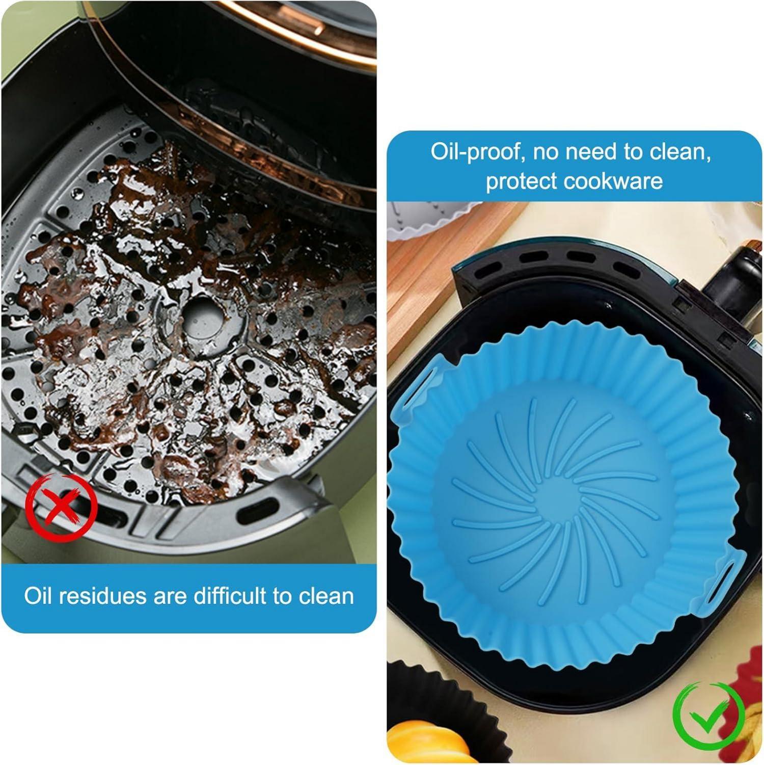 3er Set Silikonform für Heißluftfritteuse 16,5cm