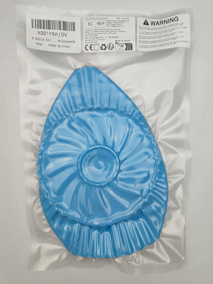 3er Set Silikonform für Heißluftfritteuse 16,5cm Air Fryer Liner Rund