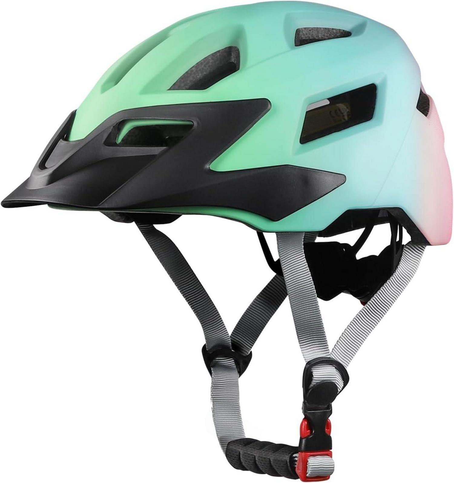 Kinder Fahrradhelm mit Sonnenblende 52-56 cm FUNWICT