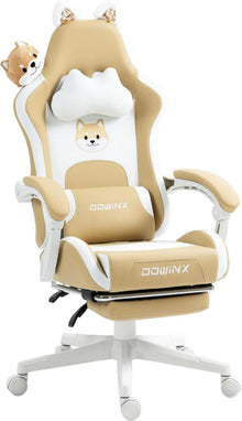 Ergonomischer Gaming Stuhl mit süßer Hund Edition und