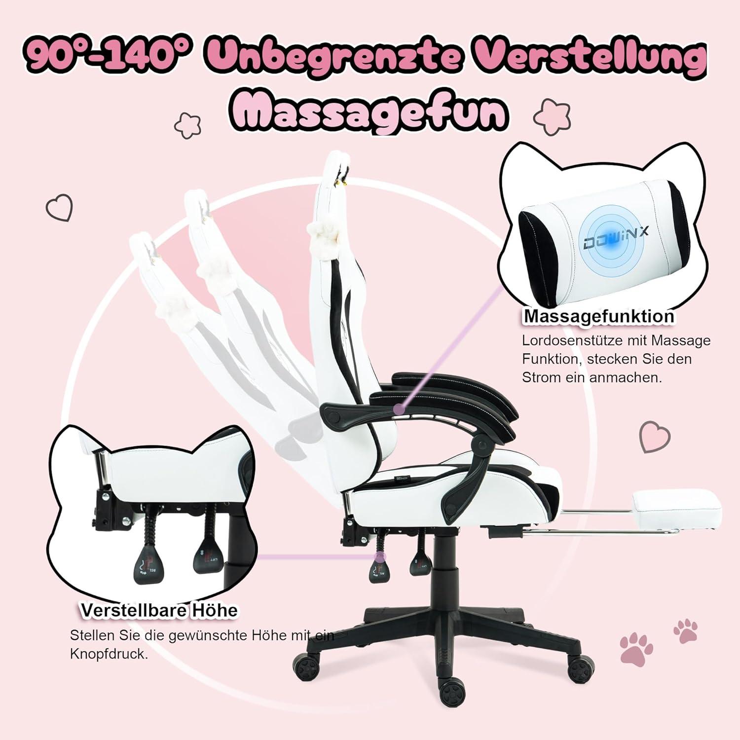 Gaming Stuhl Süße Hund Edition Ergonomischer Computerstuhl Rückenlehne