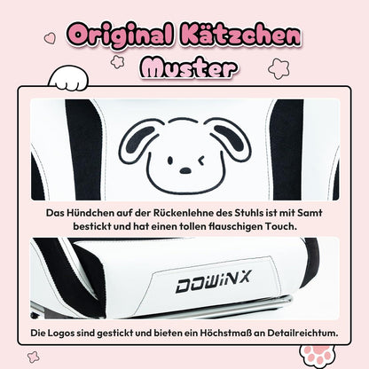 Gaming Stuhl Süße Hund Edition Hohe Rückenlehne Lendenwirbelstütze