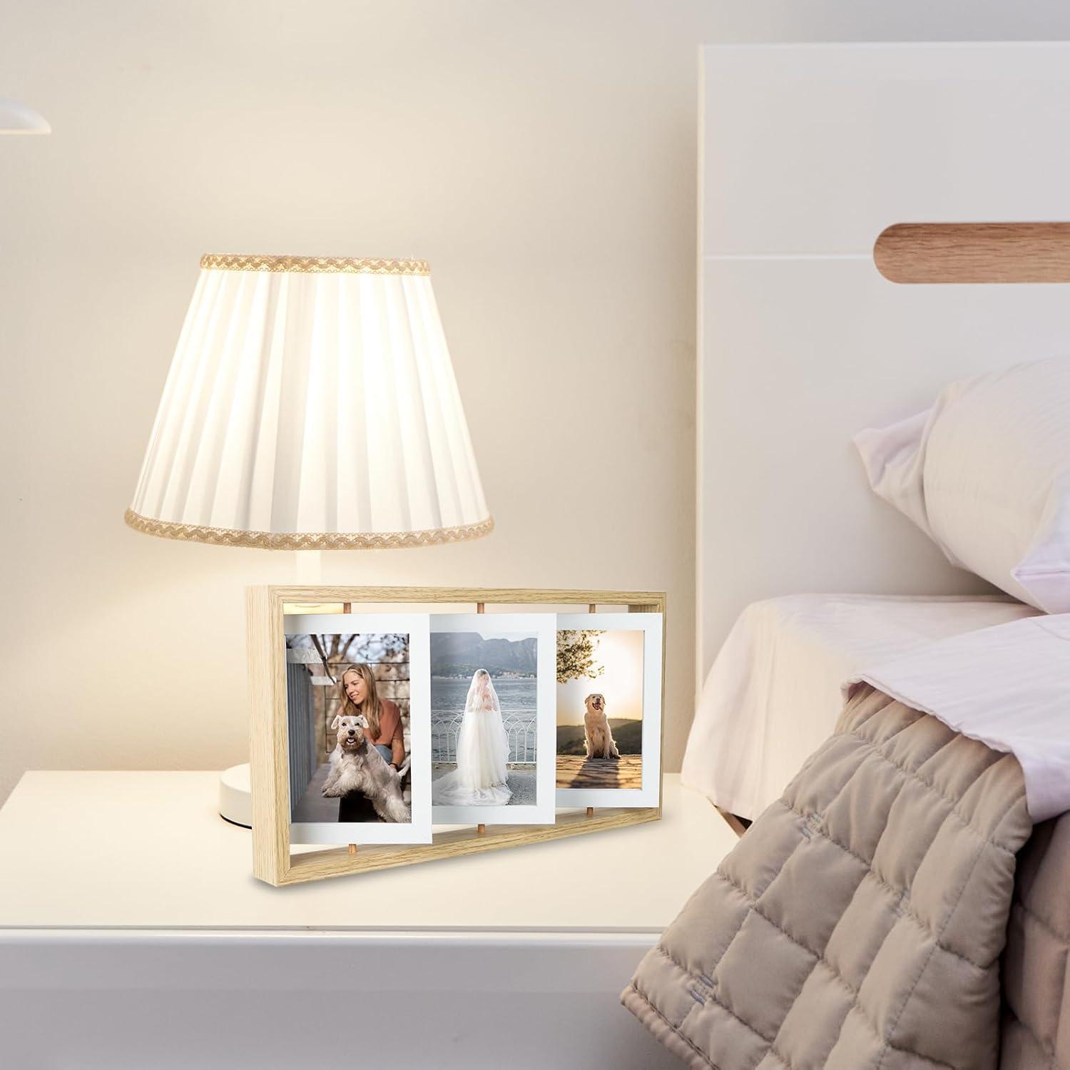 Drehbarer Bilderrahmen Holz 10x15 Fotorahmen Geschenk für
