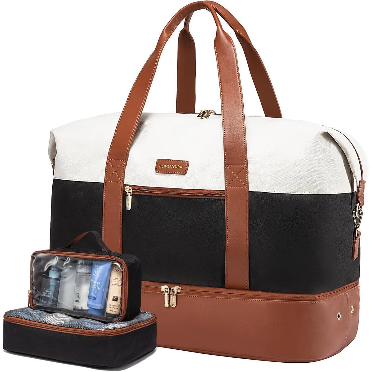 Reisetasche Damen mit Schuhfach & Nassfach, Handgepäck für Flugzeug