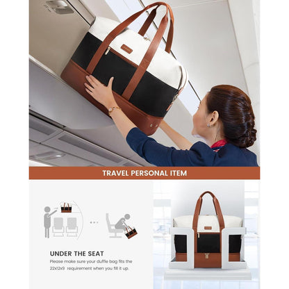 Reisetasche Damen mit Schuhfach & Nassfach, Handgepäck für Flugzeug