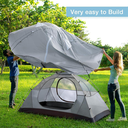 Ultraleichtes Camping Zelt 2-3 Personen Wasserdicht UV-Schutz Aluminium