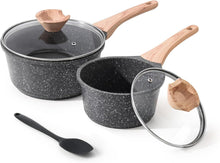Antihaft-Kasserollen-Set mit Granit-Beschichtung & Ausgießer