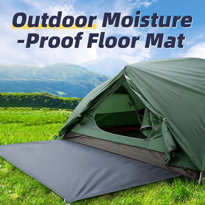 Zeltplane wasserdicht Ultraleicht Camping Tarp 210x210cm Graublau