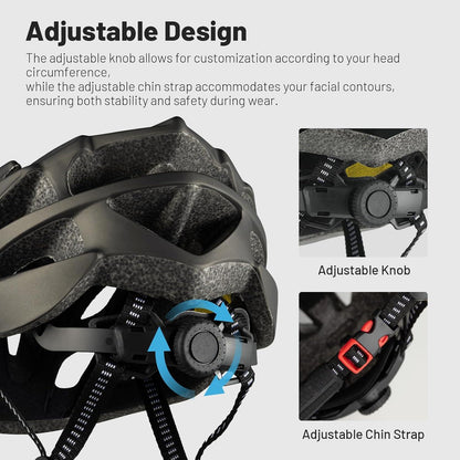 Favoto Fahrradhelm Erwachsene abnehmbar Innenfutter verstellbar Rennradhelm