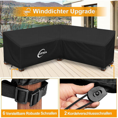 Loungemöbel Abdeckung L-Form Wasserdicht & Winterfest
