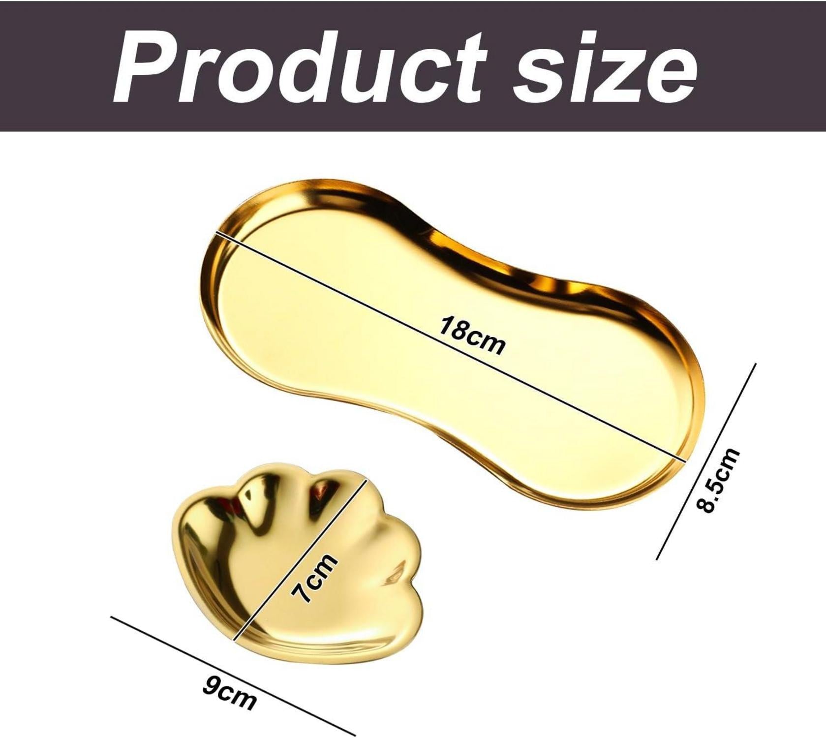 Schlüsselablage Schale Metall Gold Schlüsselschale Deko 2