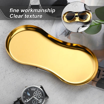 Schlüsselschale Aufhänger 2 Stück Metall Gold für Flur Deko Organizer