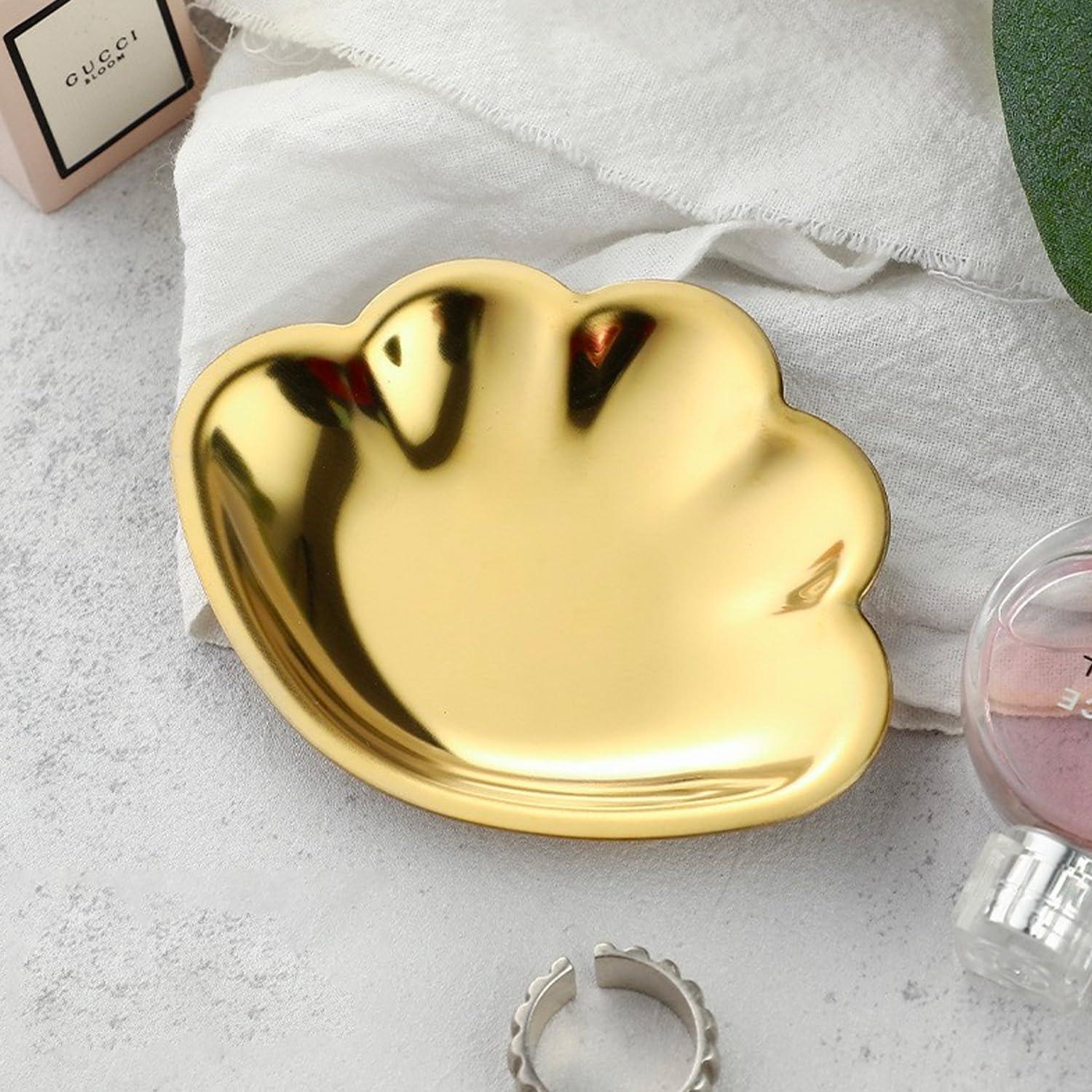 Duozoanz Schlüsselschale Aufhänger Metall Gold Flur Deko Organizer