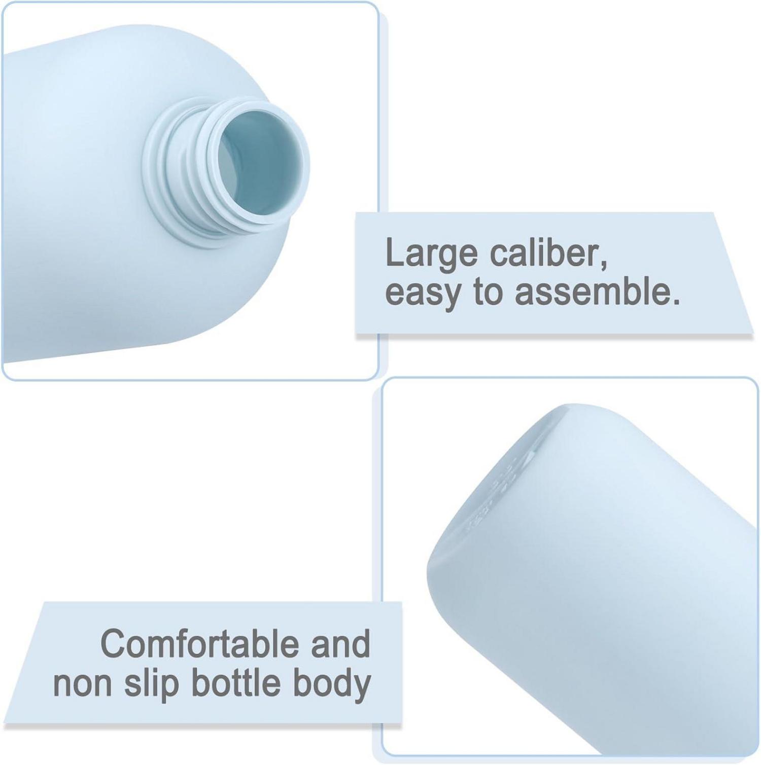 Nachfüllbare Kunststoff Reiseflaschen Set 200ml Hellblau