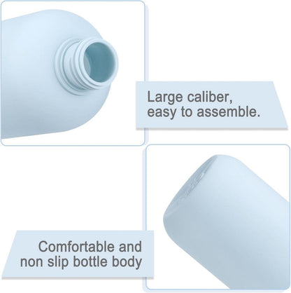 Nachfüllbare Kunststoff Reiseflaschen Set 200ml Hellblau