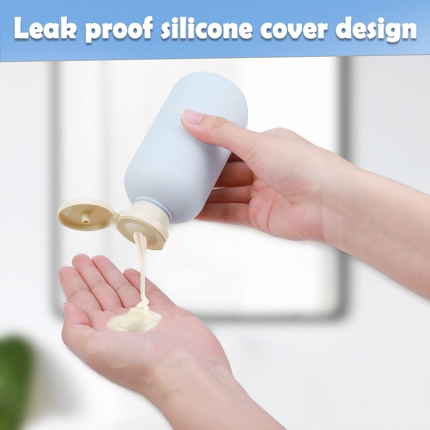 Hejo Nachfüllbare Reisebehälter Flaschen, Shampoo, Conditioner, Duschgel, Lotionen 200ml