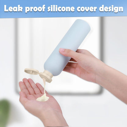 Hejo Nachfüllbare Kunststoff Reisebehälter Flaschen Set 260ml Hellblau