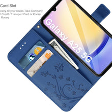 Samsung Galaxy A25 5G Lederhülle Wallet Case Dunkelblau