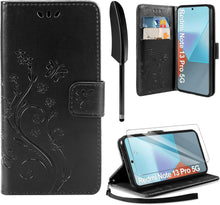 Lederhülle Xiaomi Redmi Note 13 Pro 5G Wallet Schwarz