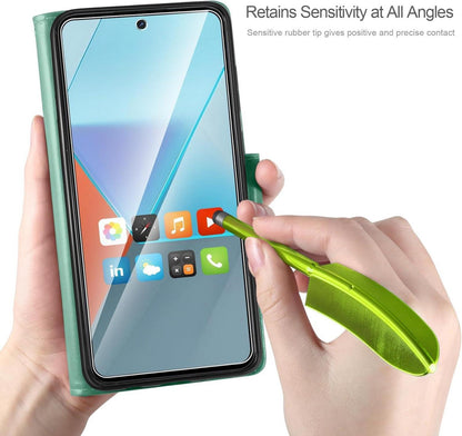 Lederhülle für Xiaomi Redmi Note 13 Pro 5G Wallet Cover Minzgrün