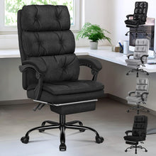 Ergonomischer Bürostuhl mit Fußstütze und hoher Rückenlehne