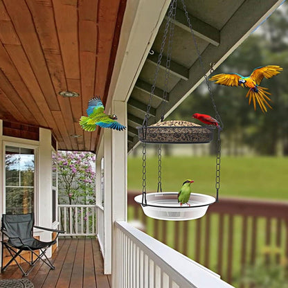 Vogelfutterstation mit Ständer Futterspender für Vögel Meisenknödelhalter