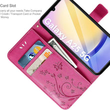 Lederhülle für Samsung Galaxy A25 5G Wallet Schutzhülle Rose
