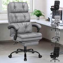 Ergonomischer Bürostuhl mit Fußstütze und hoher Rückenlehne