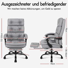 Ergonomischer Bürostuhl mit Fußstütze, Hoher
