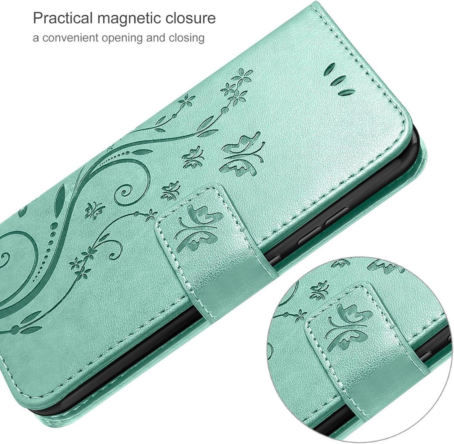 AROYI Xiaomi Redmi Note 13 4G Wallet Hülle Minzgrün