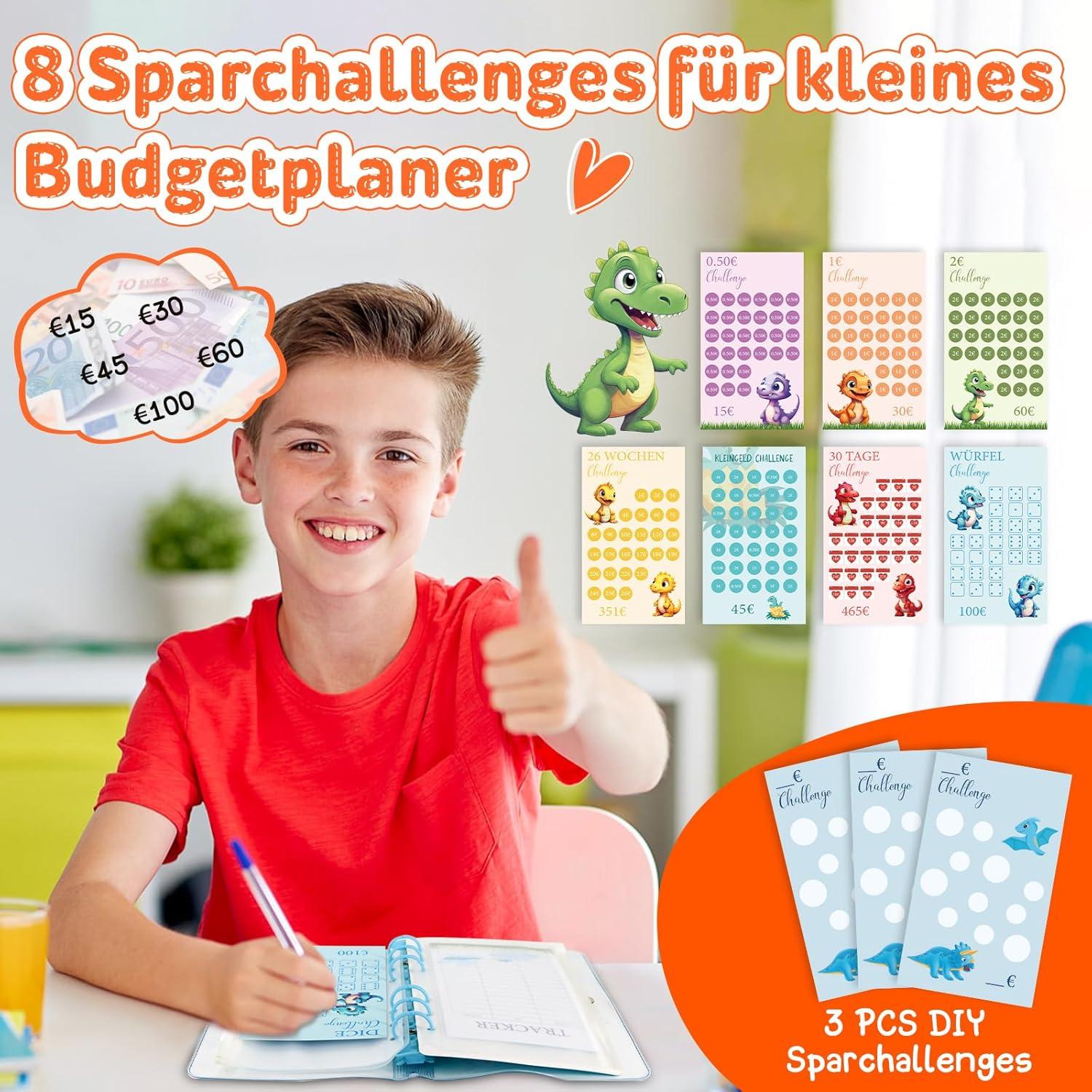 Spar Challenge Set für kleine Budgetplaner - 8 Sparchallenges - Budget