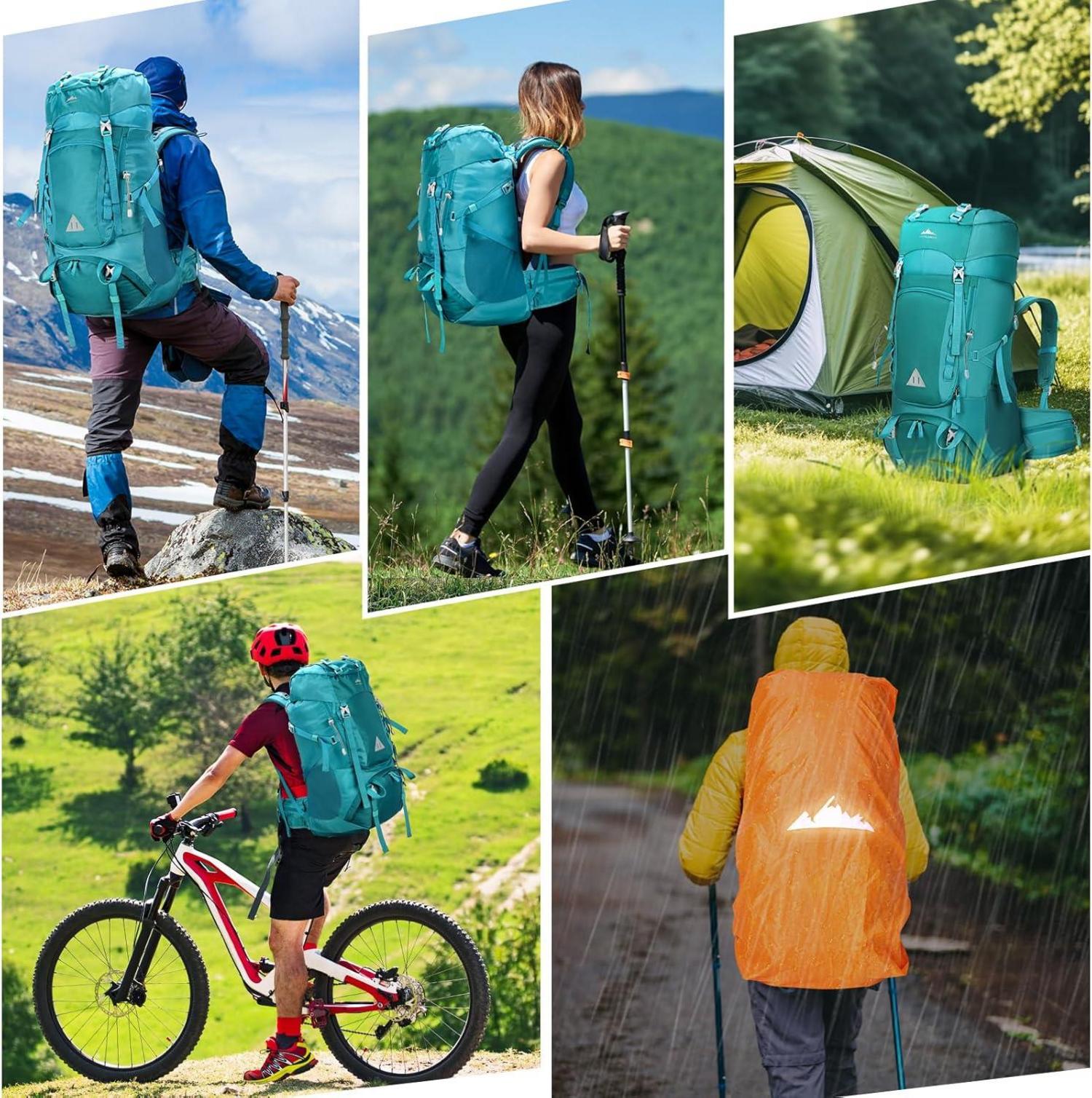 IGOLUMON 60L Trekkingrucksack Wanderrucksack Herren Damen Outdoor Rucksack
