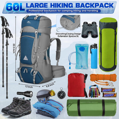 IGOLUMON Trekkingrucksack 60L Wanderrucksack Herren Damen